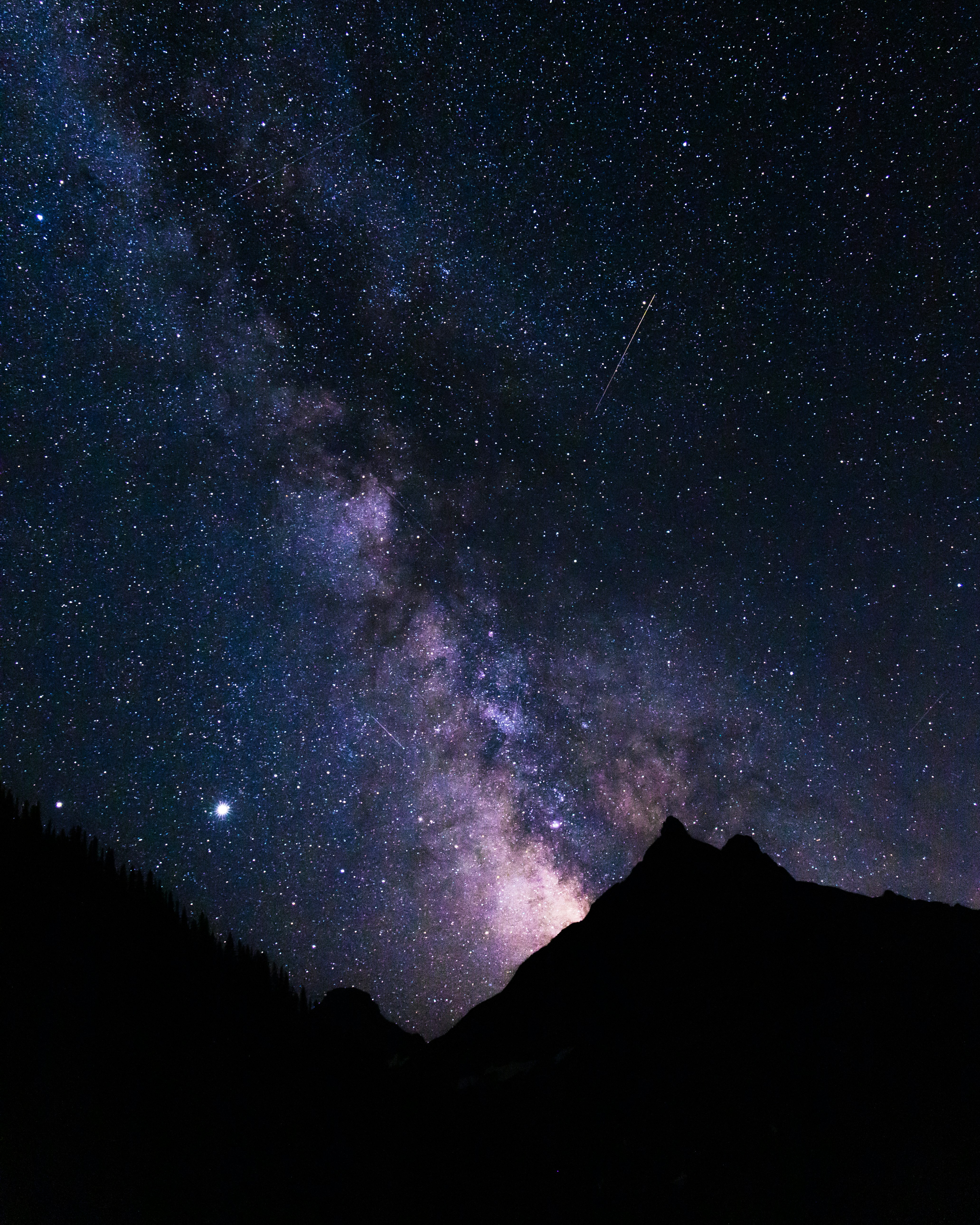 starry night over the mountain